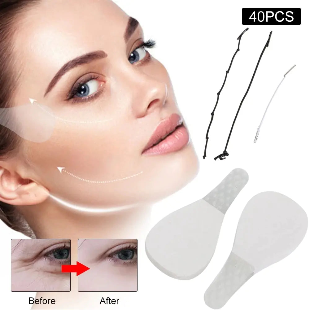 Set Adhesive Tape Chin Quick Wrinkle Line