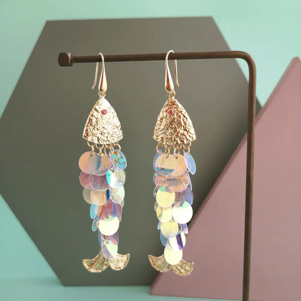 Fish Shape Dangle Earrings