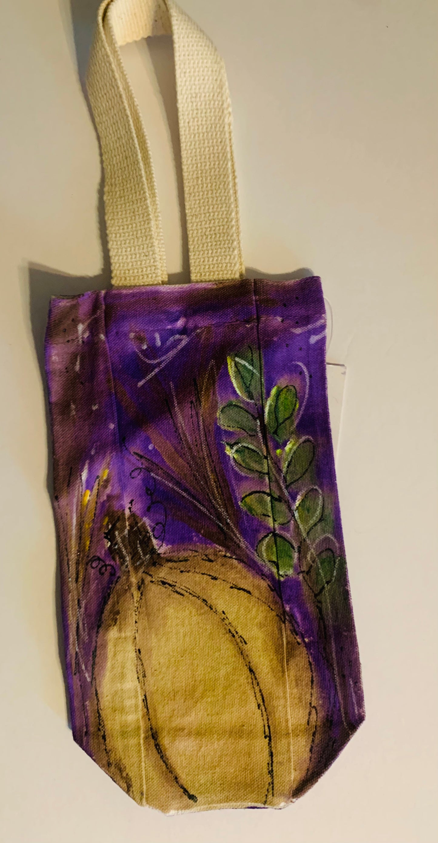 Whimsical Winebag - Fall beige pumpkin - #211